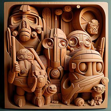 3D модель Here Comes the Trubbish Squad The Yabukuron Squad and t c (STL)